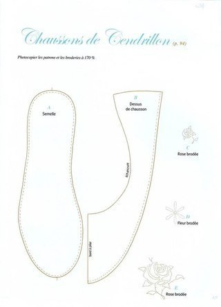 Красивые тапочки своими руками