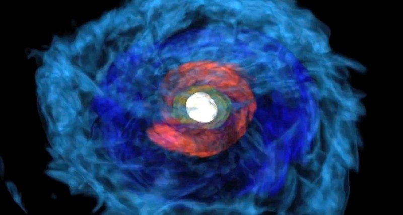 Ученые впервые наблюдали слияние двух нейтронных звёзд