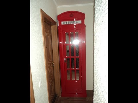 Английская телефонная будка своими руками/ Английская телефонная будка своими руками/