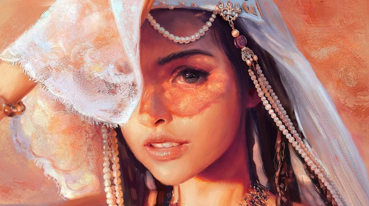 Художник Mandy Jurgens. И застыла слезинка у самого края