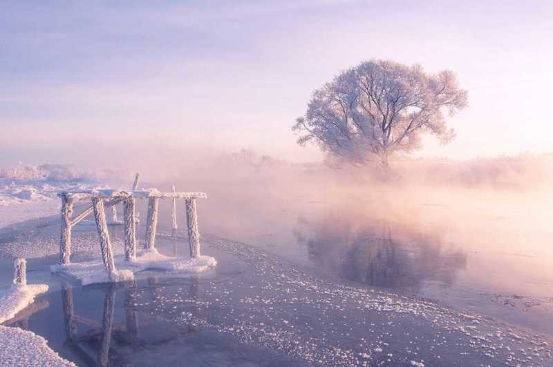 Сказочная красота Белоруссии зимой в фотографиях Алексея Угальникова зима, прекрасное, природа, фотографии