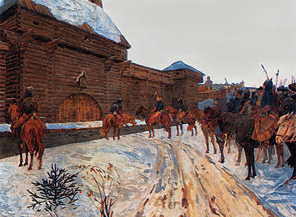 В. Максимов. Монголы у стен Владимира