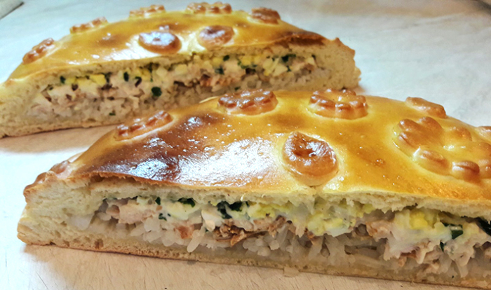 Рисовый пирог с курицей. \ Фото: grib-info.ru. Что можно приготовить из отварного риса, когда его, например, некуда девать
