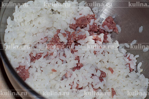 Котлеты с рисом и овощами