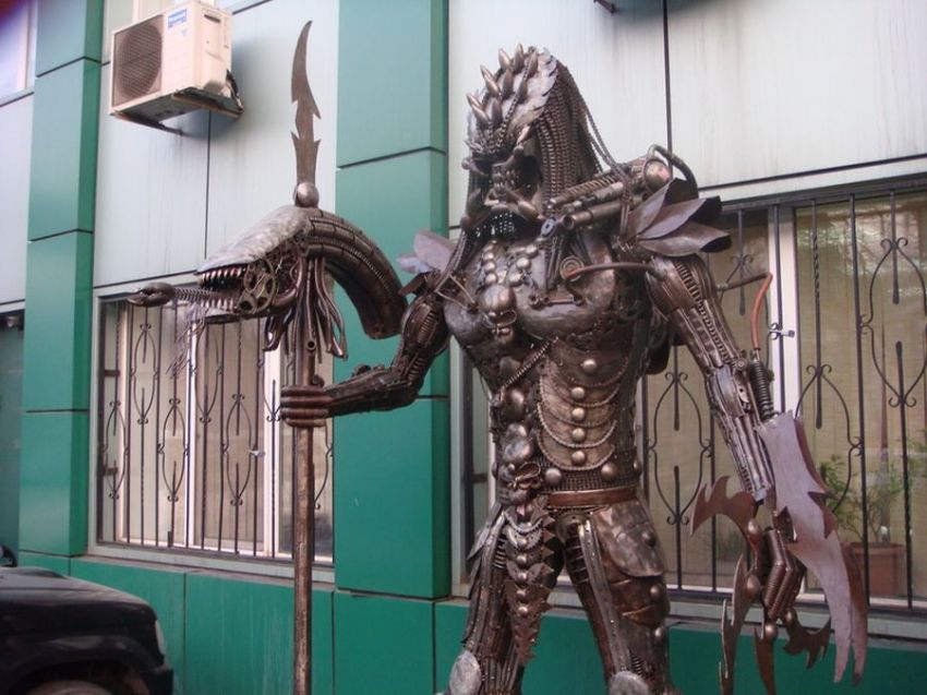 скульптуры, чужой, хищник, Россия