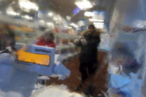 прикол, про жизнь, интересное, прочее, лед, зима, румыния