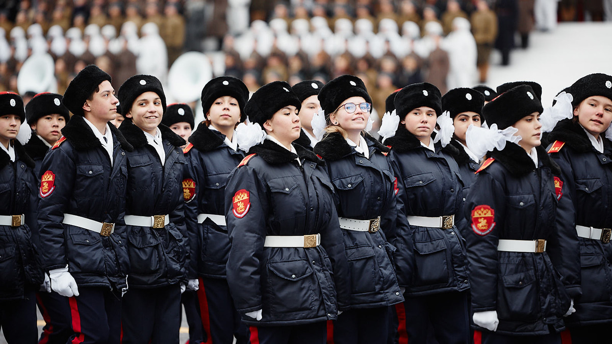 Торжественный марш, посвященный параду 1941 года: фоторепортаж