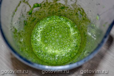 Фотографии рецепта Коктейль из кефира с зеленью, 03 Коктейль из кефира с зеленью, Шаг 03