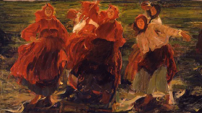 Смех.(1899 год). Автор: Ф.Малявин. Взлёты и падения самого экспрессивного русского художника Серебряного века