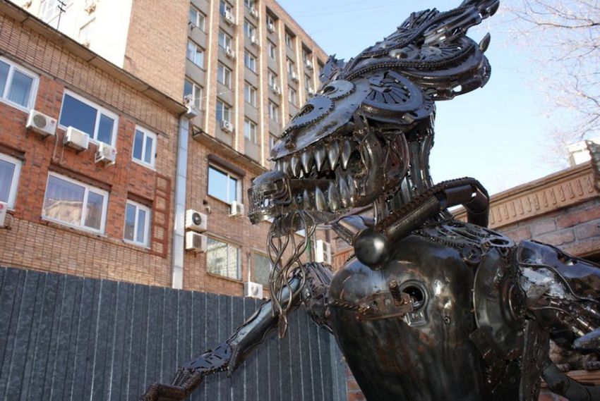 скульптуры, чужой, хищник, Россия