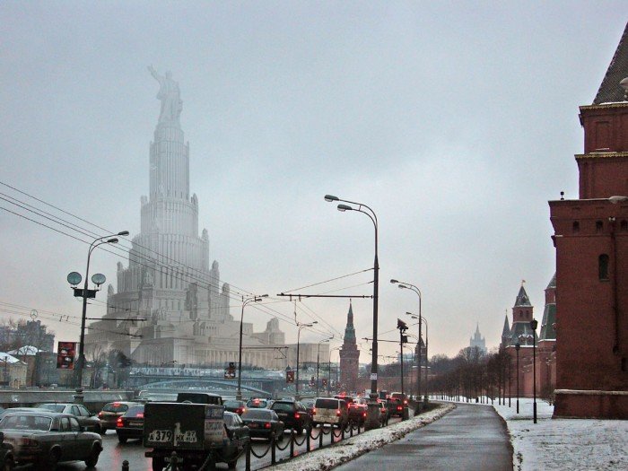 КАК ВЗРЫВАЛИ ГЛАВНЫЙ ПАМЯТНИК МУЖЕСТВА РУССКОГО НАРОДА Дворец Советов