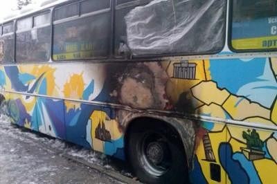 В Сумах сожгли кофейню, спонсировавшую украинских силовиков