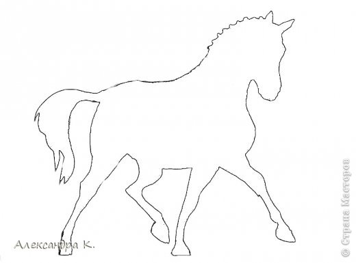 Поделка изделие Новый год Вырезание Бумажные лошадки Бумага Нитки фото 9