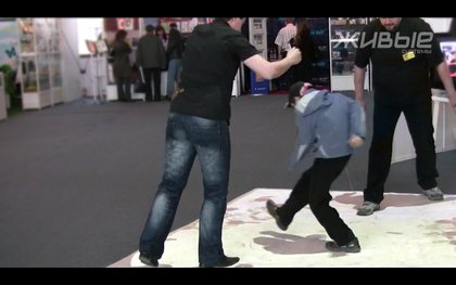 Интерактивный пол - инновационная реклама в общественных местах