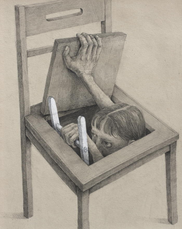Одиночество в рисунках Stefan Zsaitsits Одиночество. Отчаяние в работах американского художника