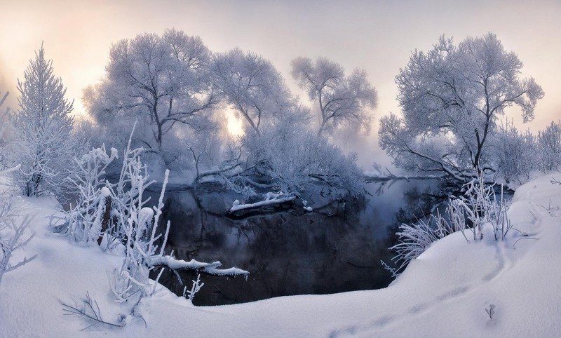 Сказочная красота Белоруссии зимой в фотографиях Алексея Угальникова зима, прекрасное, природа, фотографии