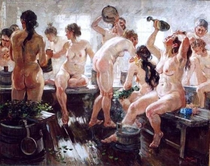 «В бане».(1938 год). Автор: А. Герасимов. «В бане».(1938 год). Автор: А. Герасимов.