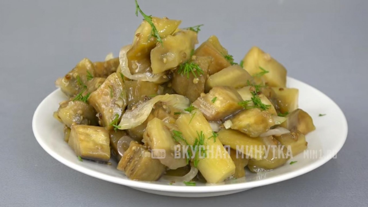 Лучшая закусочка к мясу! МАРИНОВАННЫЕ БАКЛАЖАНЫ:)
