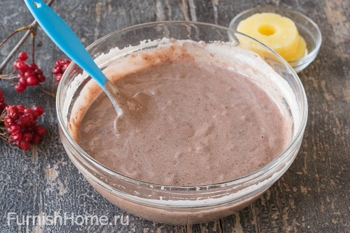 Торт с нежным суфле и ананасами Торт с нежным суфле и ананасами
