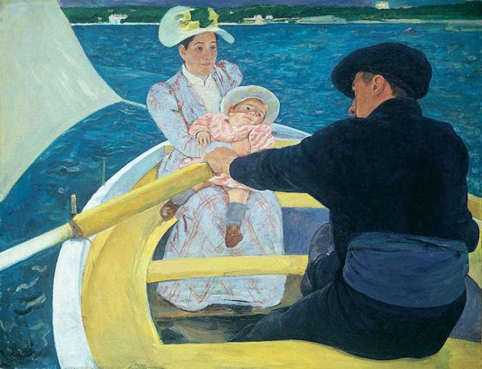 *Прогулка на лодке*. Работа Мэри Кэссетт. 1893-1894 гг. *Прогулка на лодке*. Работа Мэри Кэссетт. 1893-1894 гг.