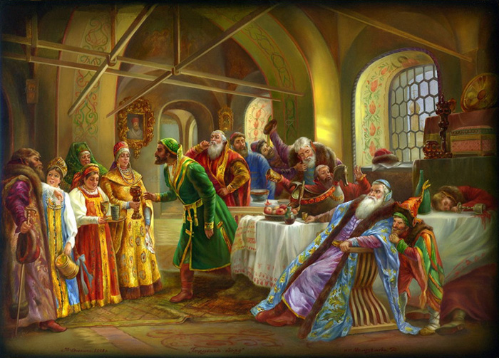 Федоскино. «Поцелуйный обряд», 2009 г. Федоскино. «Поцелуйный обряд», 2009 г.