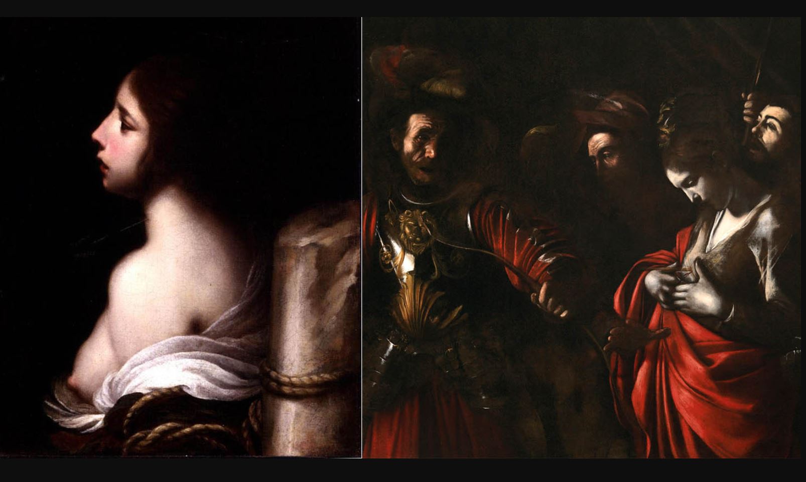 Святая Кристина Больсена , Франческо Фурини , 1635-1645, Музей искусств Джона и Мейбл Ринглинг, Сарасота; Мученичество святой Урсулы Караваджо , 1610… Мученики: чем отличались святые мужчины от святых мучениц