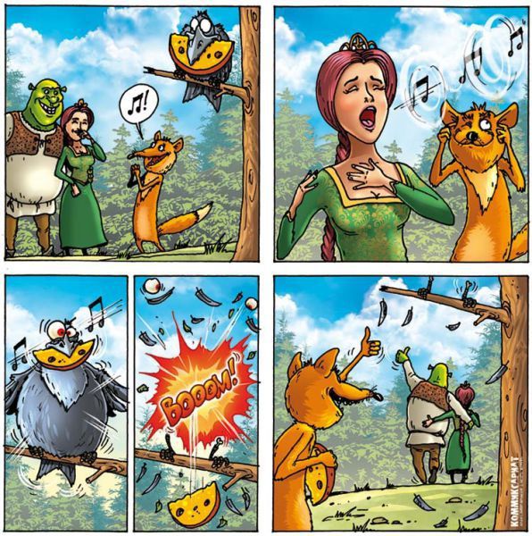 комиксы, карикатуры, веселые картинки, сказки