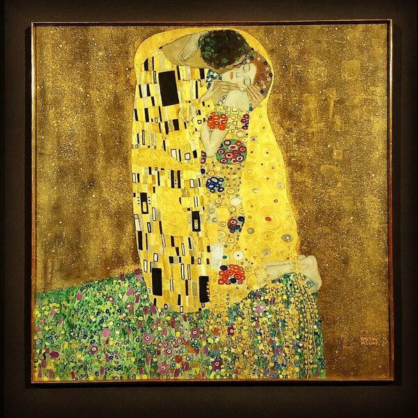 Густав Климт. «Поцелуй». 1907-8. Галерея Бельведер, Вена