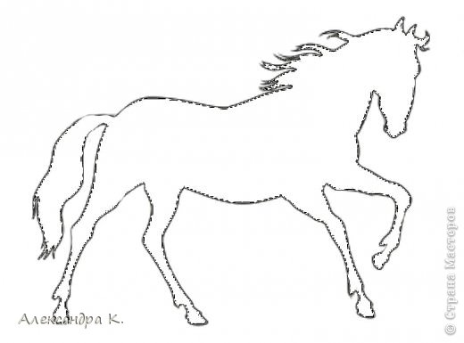 Поделка изделие Новый год Вырезание Бумажные лошадки Бумага Нитки фото 7