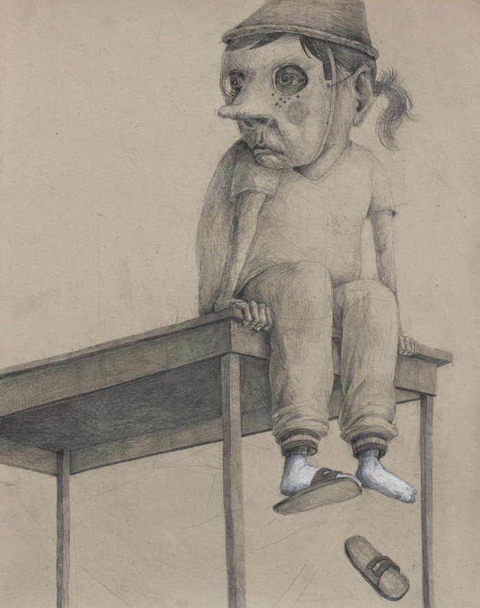 Одиночество в рисунках Stefan Zsaitsits Одиночество. Отчаяние в работах американского художника