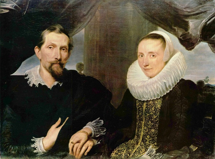 Антонис ван Дейк. Портрет Франса Снейдерса с женой (1-я треть XVII в) (Кассель, Картинная галерея старых мастеров) Антонис ван Дейк. Портрет Франса Снейдерса с женой (1-я треть XVII в) (Кассель, Картинная галерея старых мастеров)