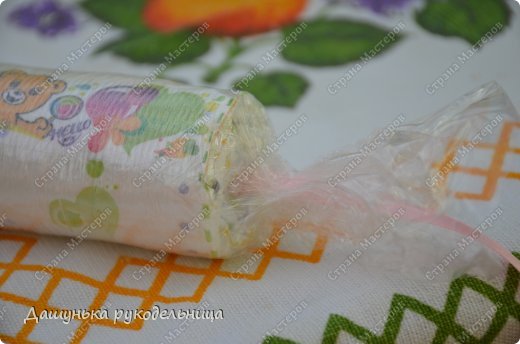 МК-паровозик из памперсов