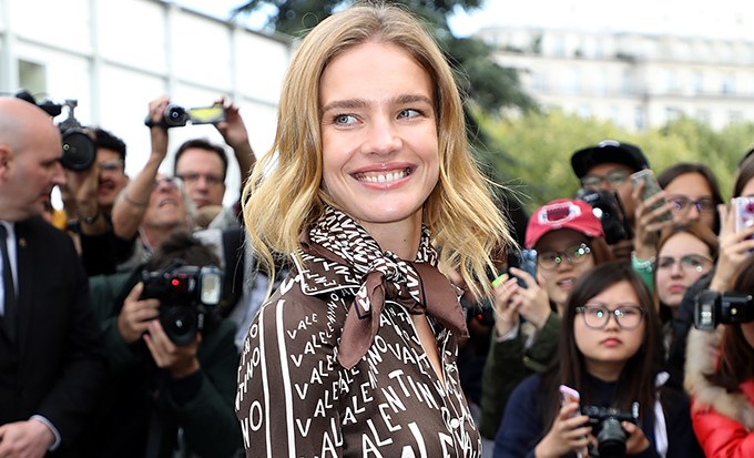 Наталья Водянова, Елена Перминова и Оливия Уайлд на показе Valentino