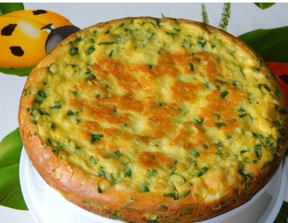 ПИРОГ С ЯЙЦАМИ И ЗЕЛЕНЫМ ЛУКОМ