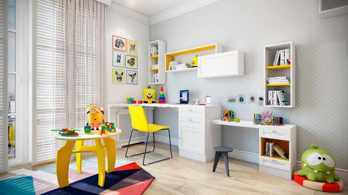 Обеспечить позитив и хорошее настроение в детской комнате помогут не только яркие игрушки, а и мебель. 