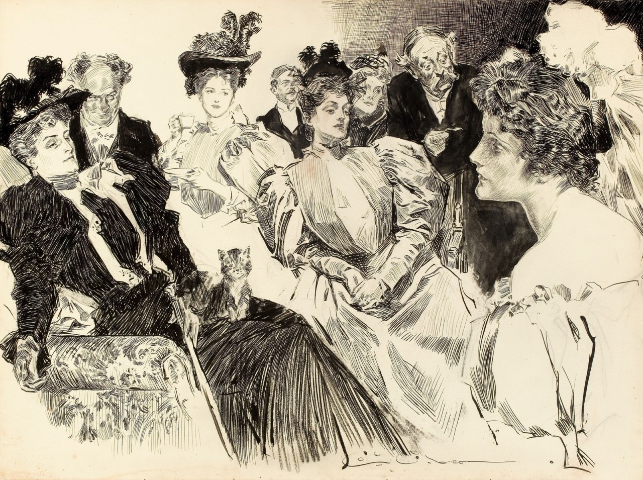 Чарльз Дана Гибсон (Charles Dana Gibson), 1867-1944 его картины