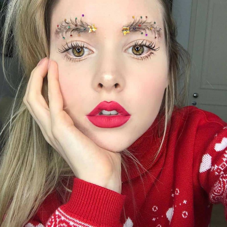 #christmastreeeyebrows брови ёлки
