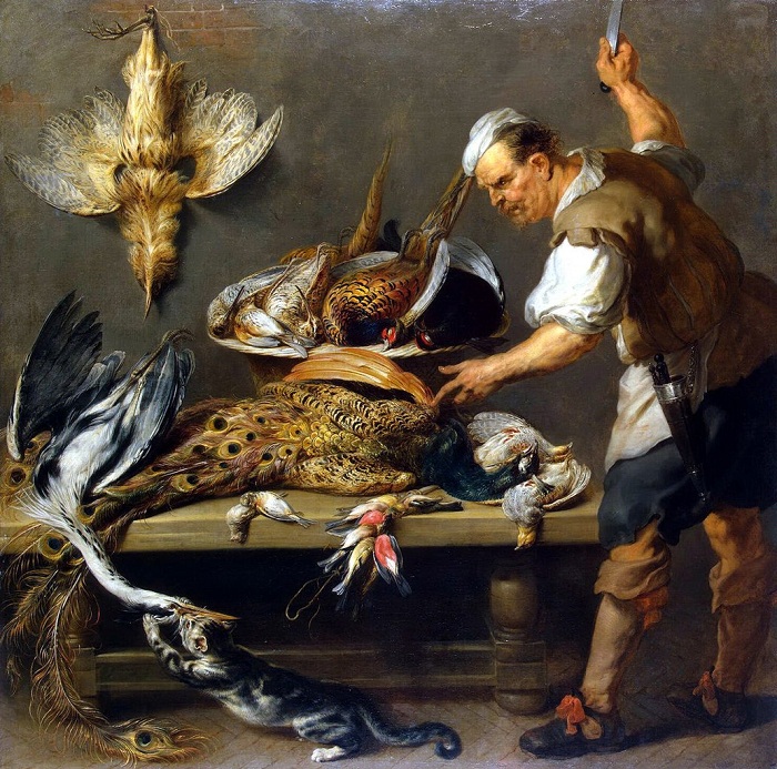 «Повар у стола с дичью». (1634-1637). (С-Петербург, Эрмитаж). Автор: Франс Снейдерс. «Повар у стола с дичью». (1634-1637). (С-Петербург, Эрмитаж). Автор: Франс Снейдерс.