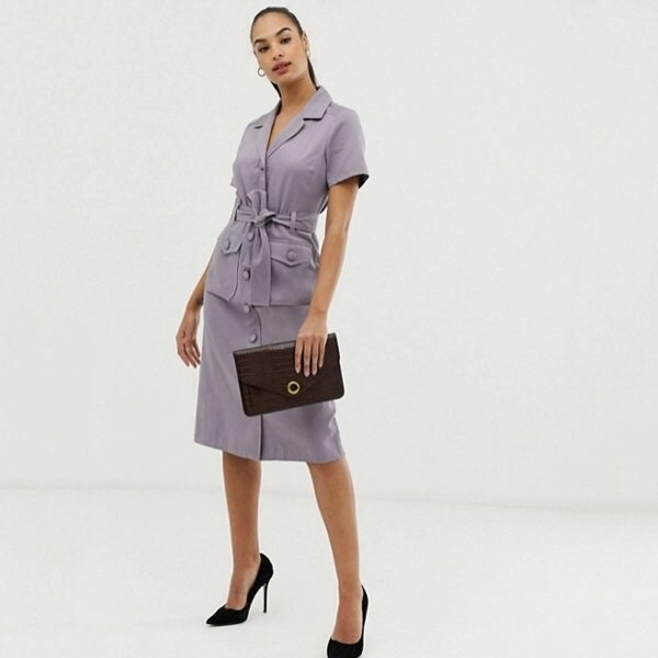 ASOS Utility Dress in Twill