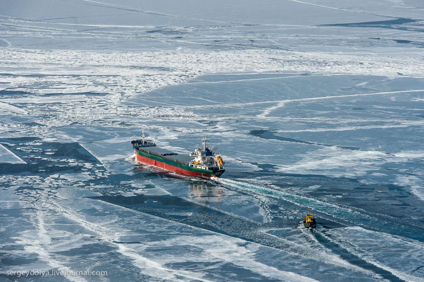 вертолет, высота, полет, владивосток, Русский остров