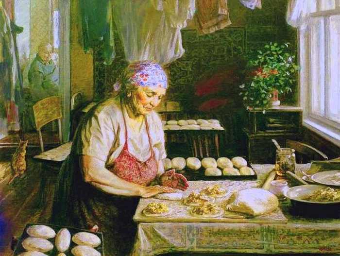 Юрий Панцирев. Нянькины пироги. (700x527, 407Kb)