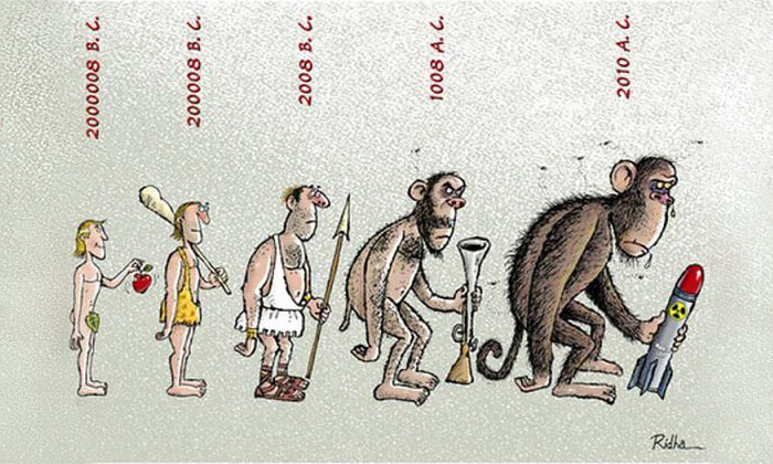 20 хлёстких комиксов на тему эволюции