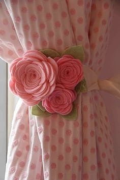 Цветочные подхваты для штор🌸 Очень нежно!