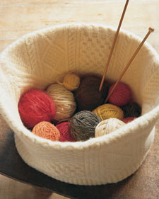 Felted basket: