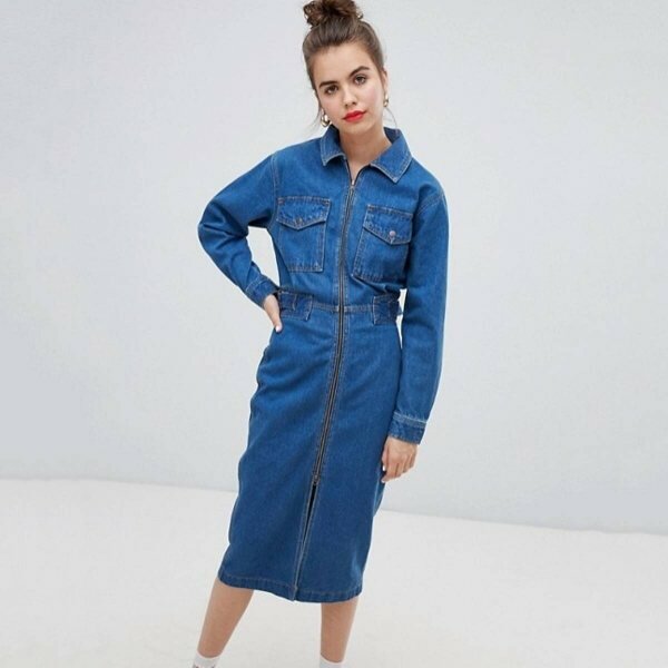 ASOS Denim Utility Dress
