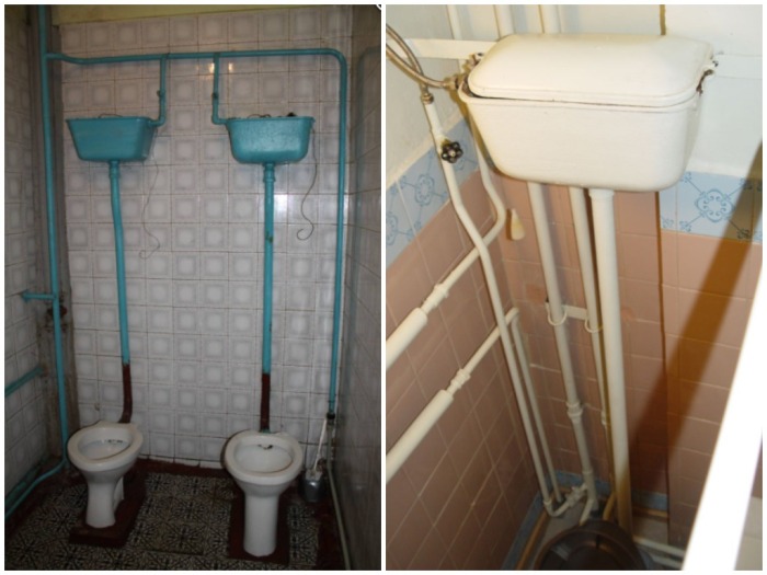 В Советском Союзе унитазы обкладывали на уровне пола бетоном / Фото: bagrat-bssh.ucoz.ru В Советском Союзе унитазы обкладывали на уровне пола бетоном / Фото: bagrat-bssh.ucoz.ru