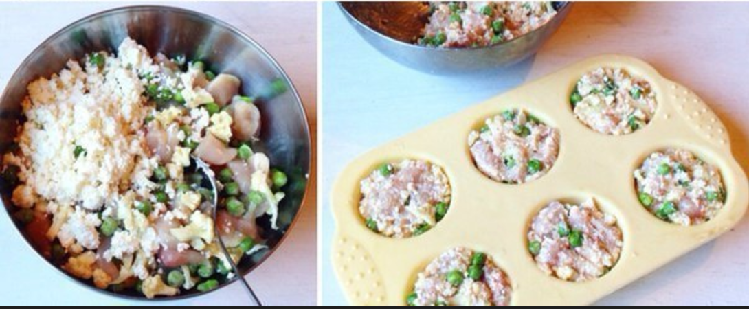 Креативное блюдо: Куриная грудка с овощами и творогом на ужин