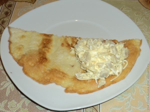 Омлет с грибами и сыром