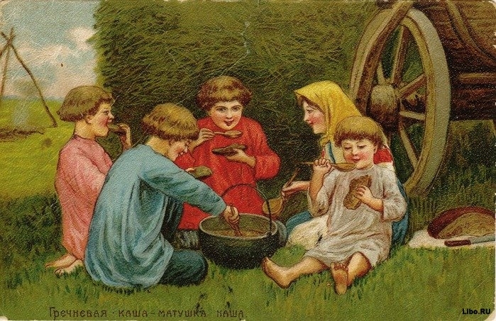 Дореволюционные открытки с пословицами и поговорками