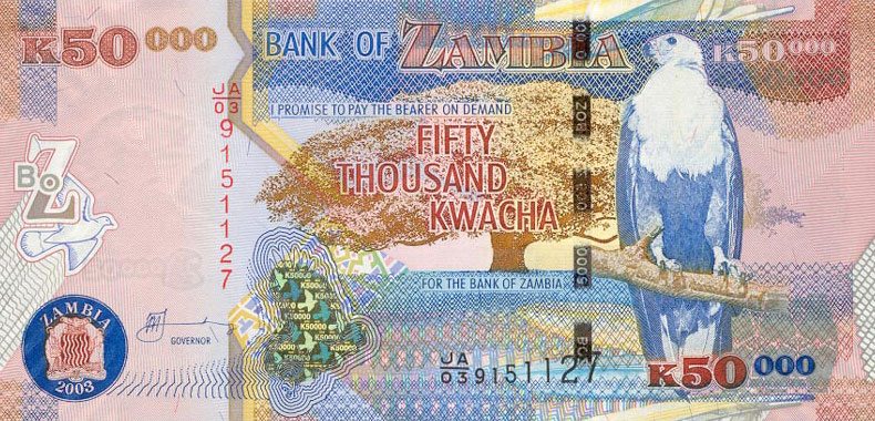 Самой выгодной валютой 2016 года названа замбийская квача